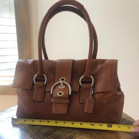 Leather Coach Handbag 💯 Authentic - Picture 5 of 13